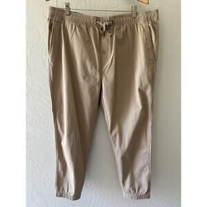GAP | Mens Twill Joggers NEW Size XL Khaki Casual Jogger Pants Normcore Basic